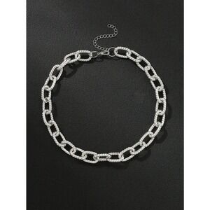 Minimalist chunky silver Chain Necklace